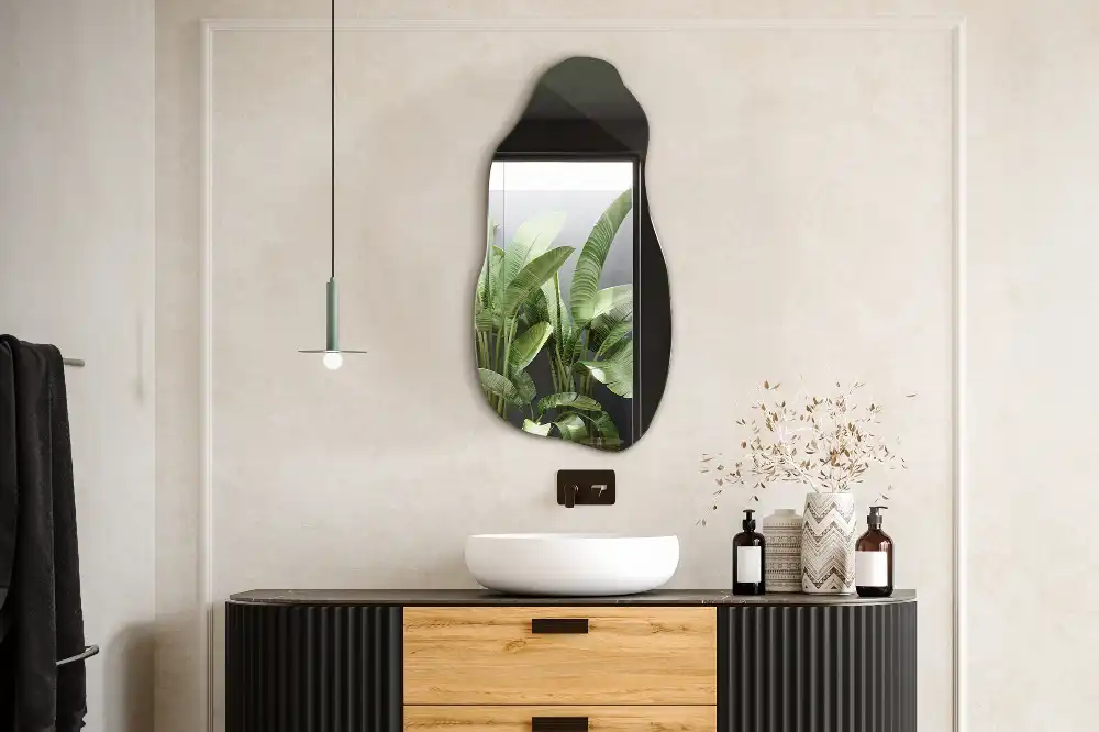 Nepravidelné organické zrkadlo škvrna na stenu