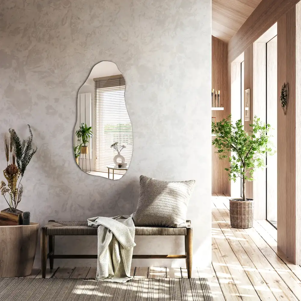 Nepravidelné organické zrkadlo škvrna na stenu