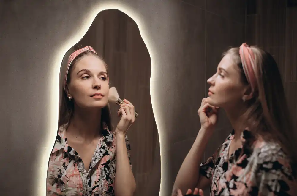 Organické zrkadlo s led osvetlením štýlové