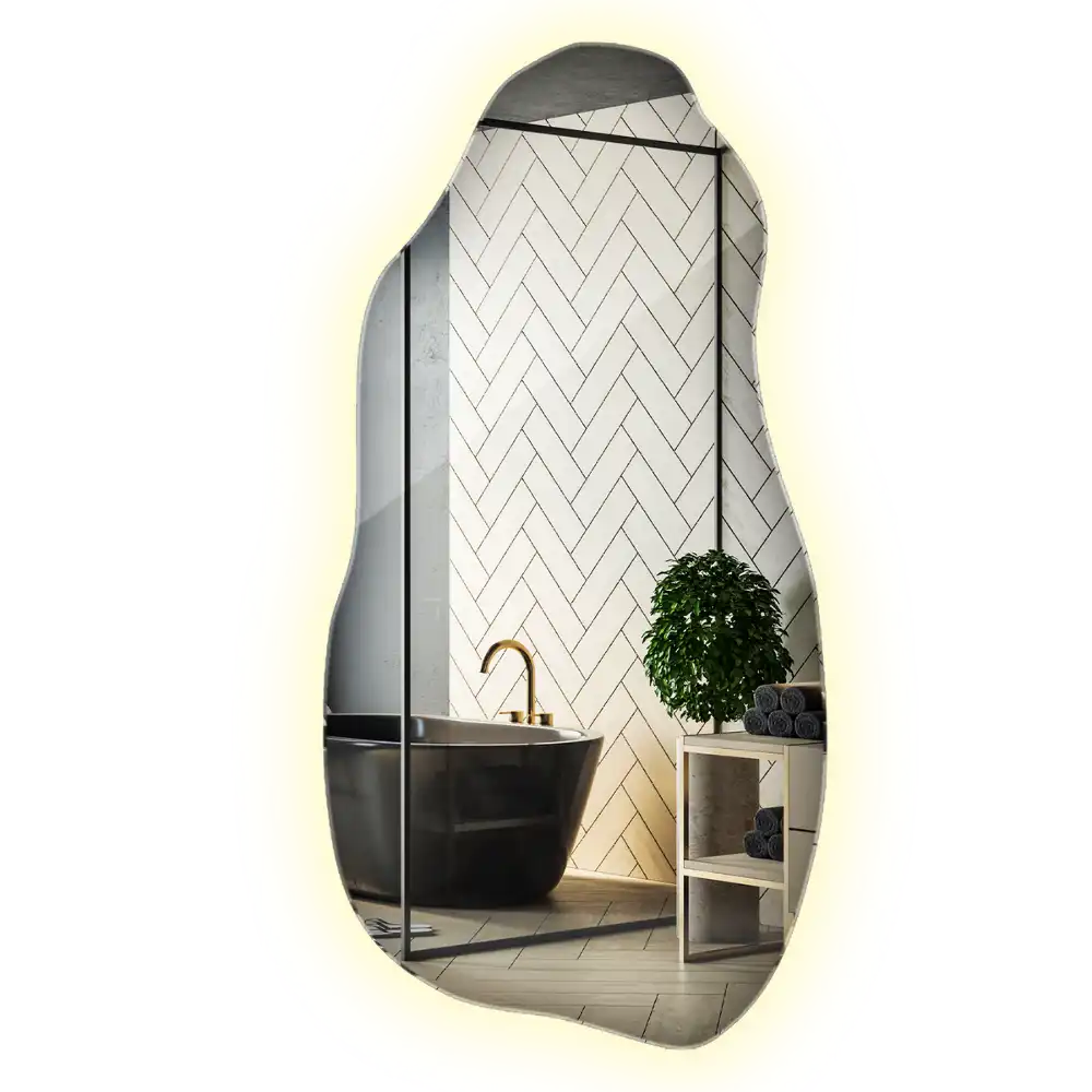 Organické zrkadlo s led osvetlením štýlové