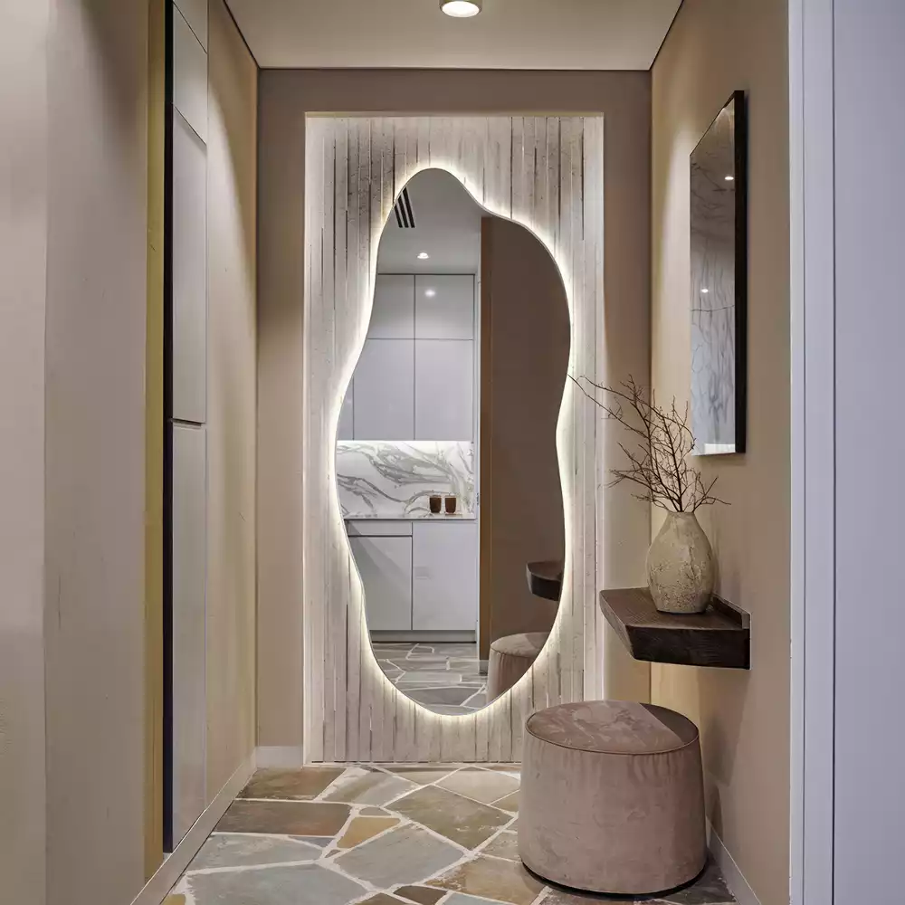 Štýlové zrkadlo s led osvetlením