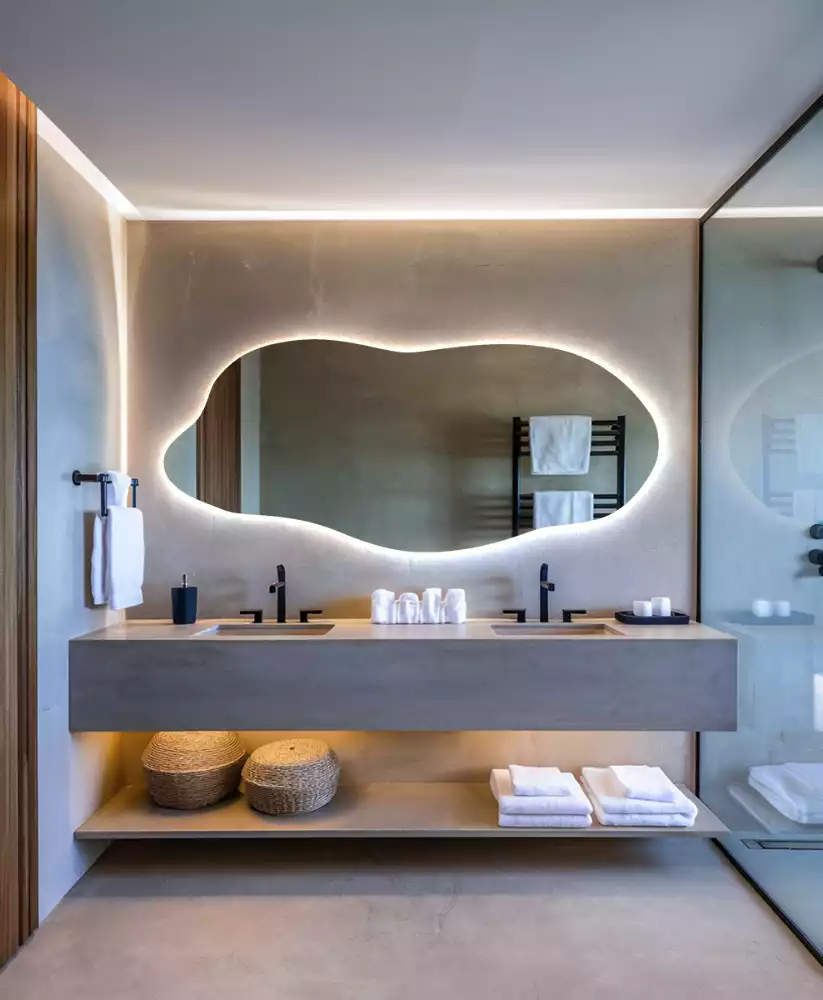 Štýlové zrkadlo s led osvetlením