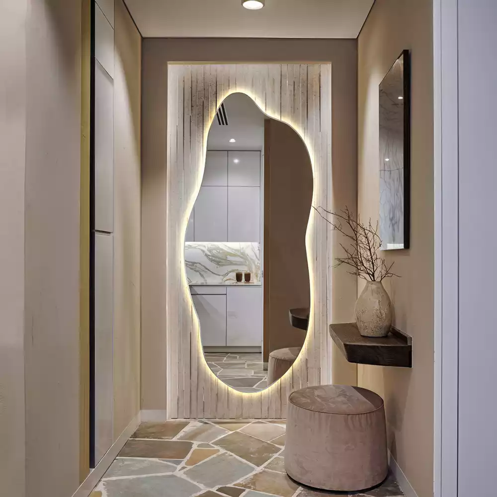 Štýlové zrkadlo s led osvetlením