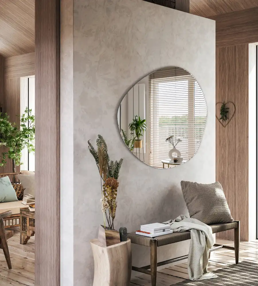 Asymetrické zrkadlo dekoratívne