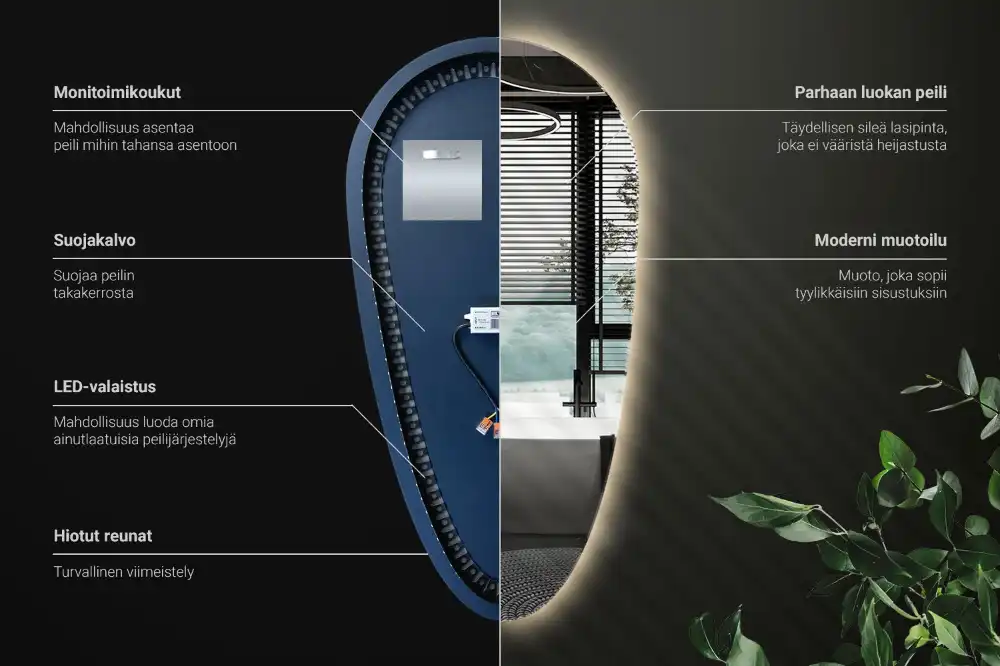 Nepravidelne zrkadlo kvapka podsvietené