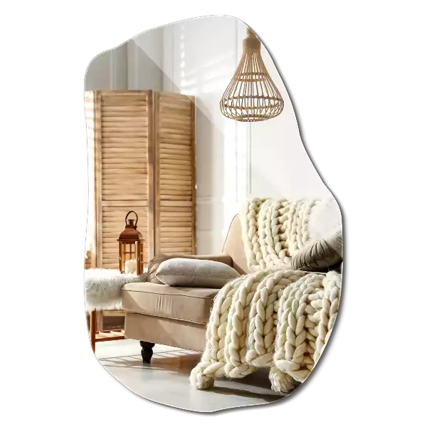 Nepravidelne zrkadlo s módnym akcentom