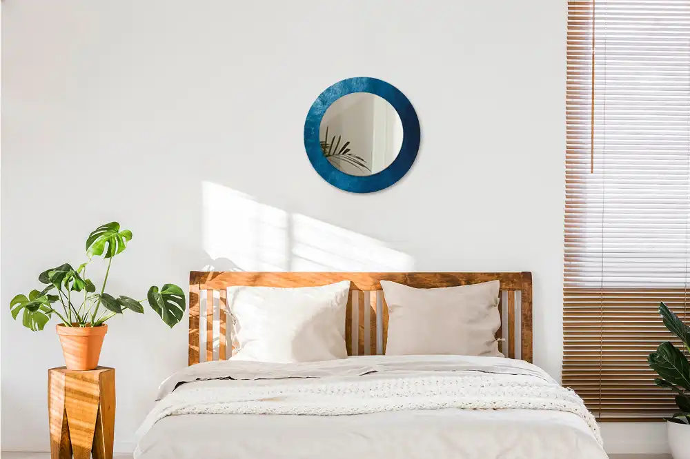 Okrúhle zrkadlo rám s potlačou Abstraktné umenie