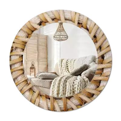 Okrúhle dekoračné zrkadlo na stenu Vrkoč