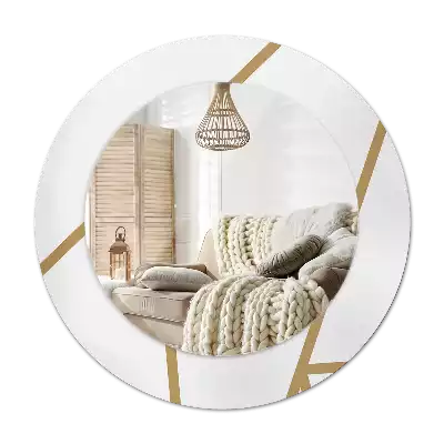 Okrúhle dekoračné zrkadlo na stenu Lineárne zloženie