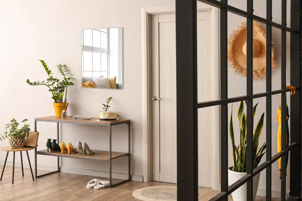 Obdžnikové zrkadlo bez rámu moderné