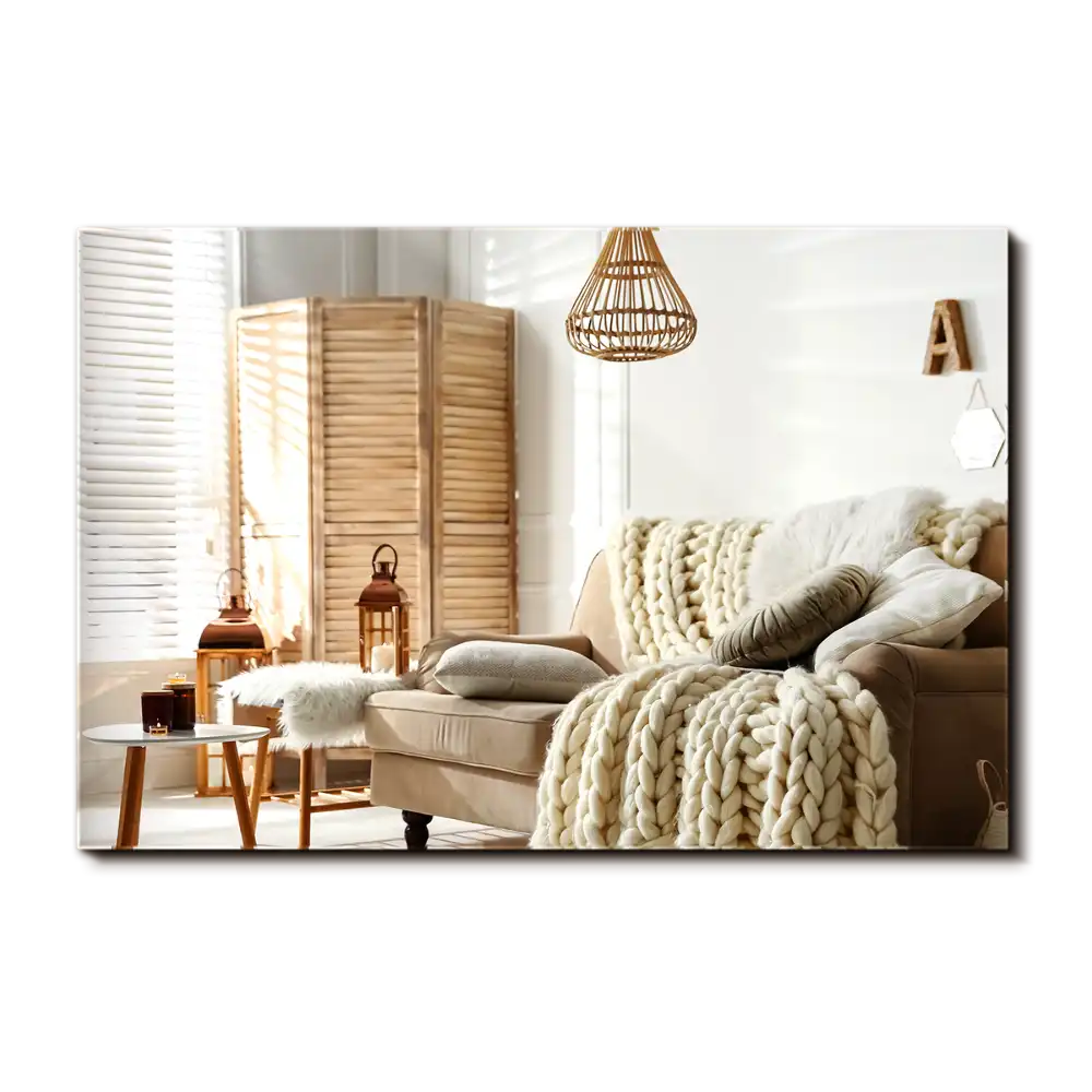 Obdžnikové zrkadlo bez rámu moderné