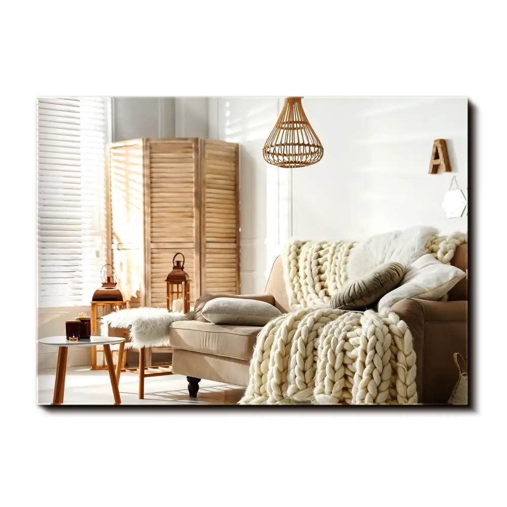 Obdžnikové zrkadlo bez rámu moderné