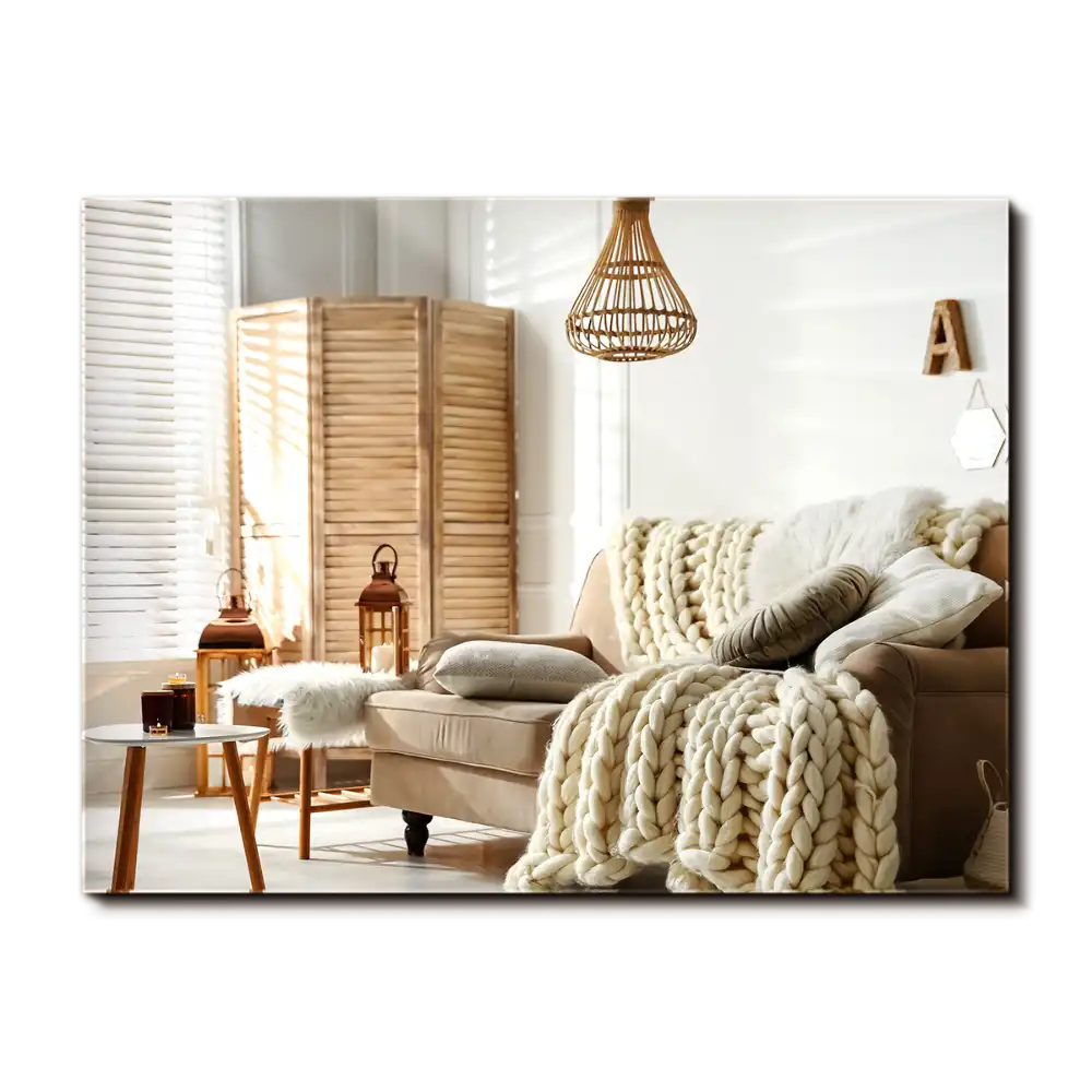 Obdžnikové zrkadlo bez rámu moderné