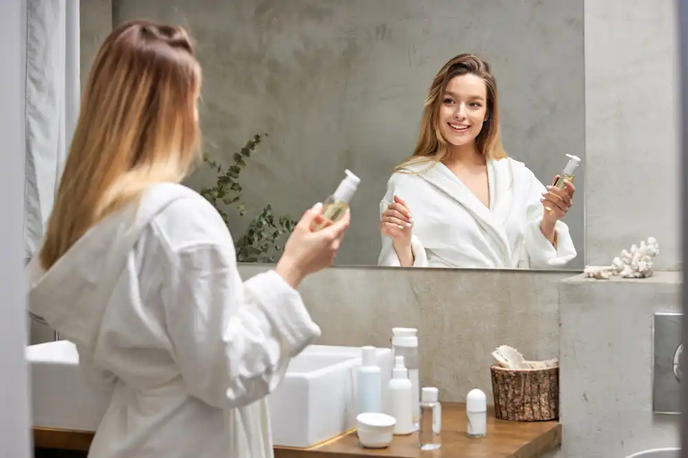 Obdžnikové zrkadlo bez rámu moderné