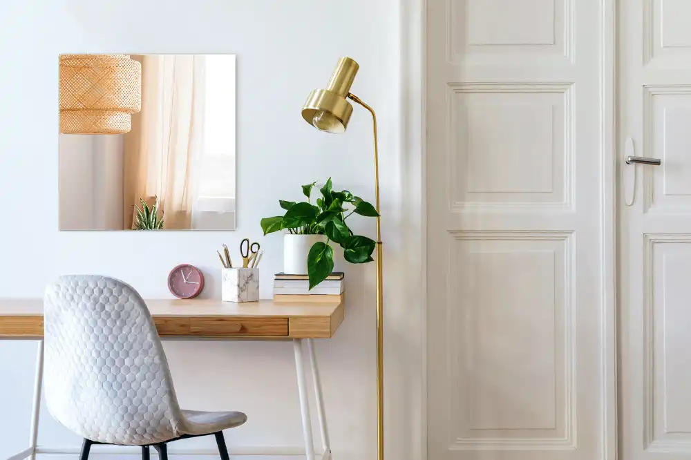 Obdžnikové zrkadlo bez rámu moderné