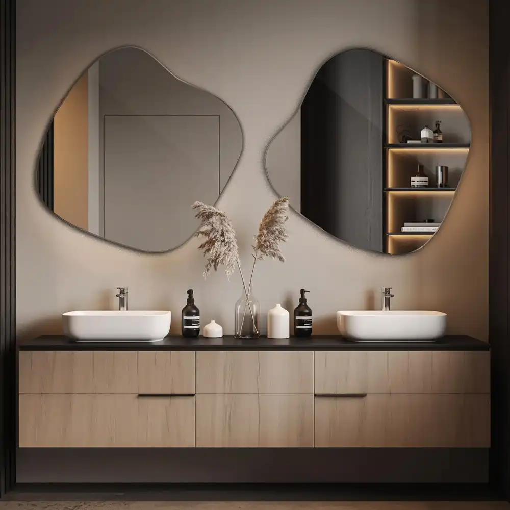 Zrkadlo v tvare škvrny efektowný doplnok