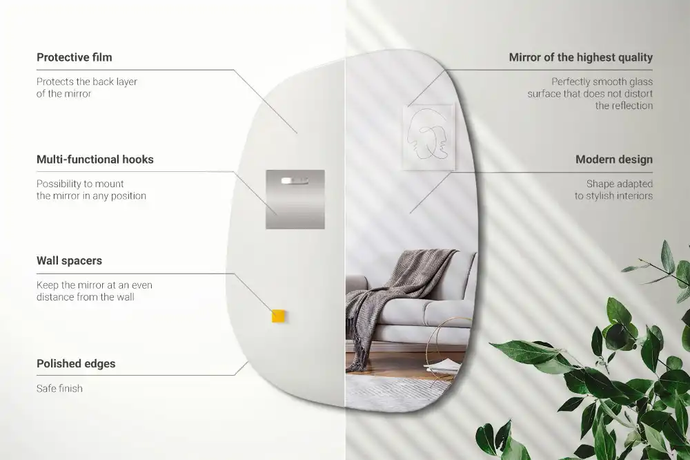 Organické zrkadlo s sofistikovaným tvarom