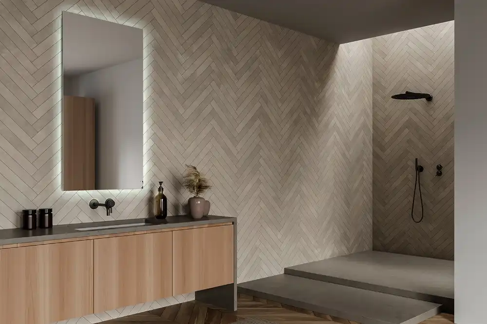 Obdĺžnikové zrkadlo s LED osvetlením