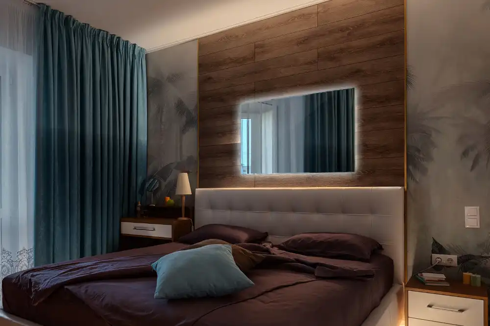 Obdĺžnikové zrkadlo s LED osvetlením