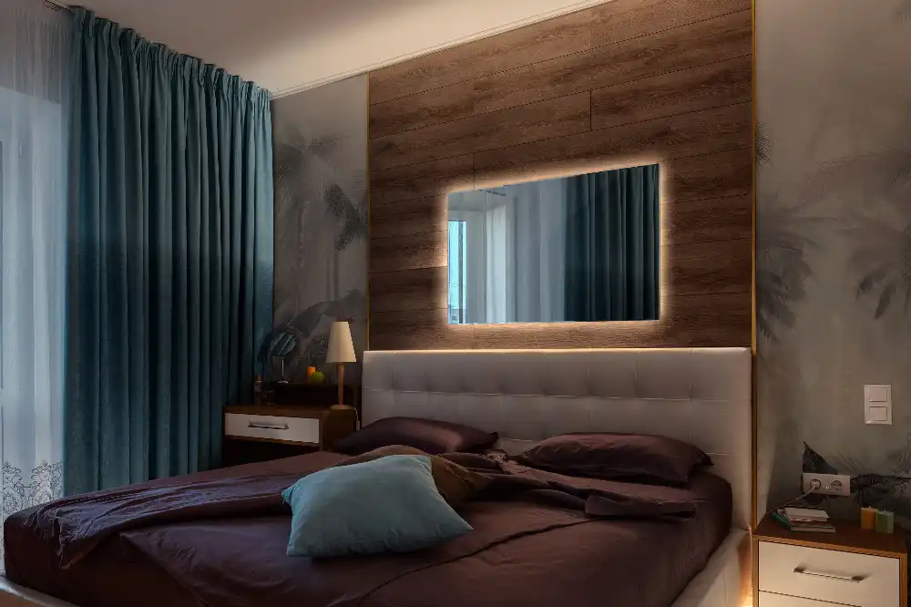 Obdĺžnikové zrkadlo s LED osvetlením