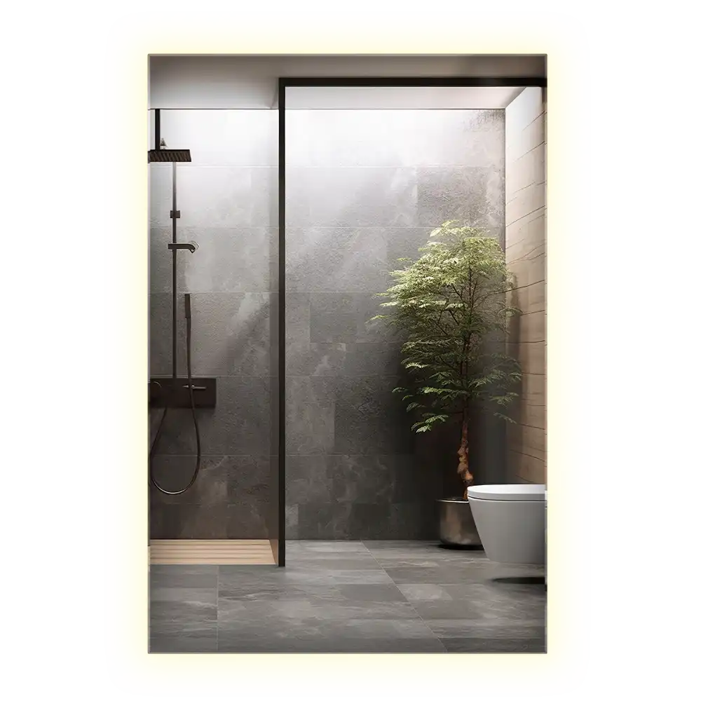 Obdĺžnikové zrkadlo s LED osvetlením