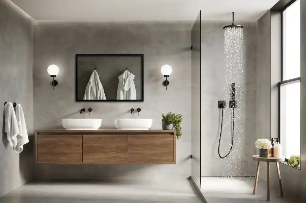 Obdĺžnikové zrkadlo nástenné s čiernym rámom