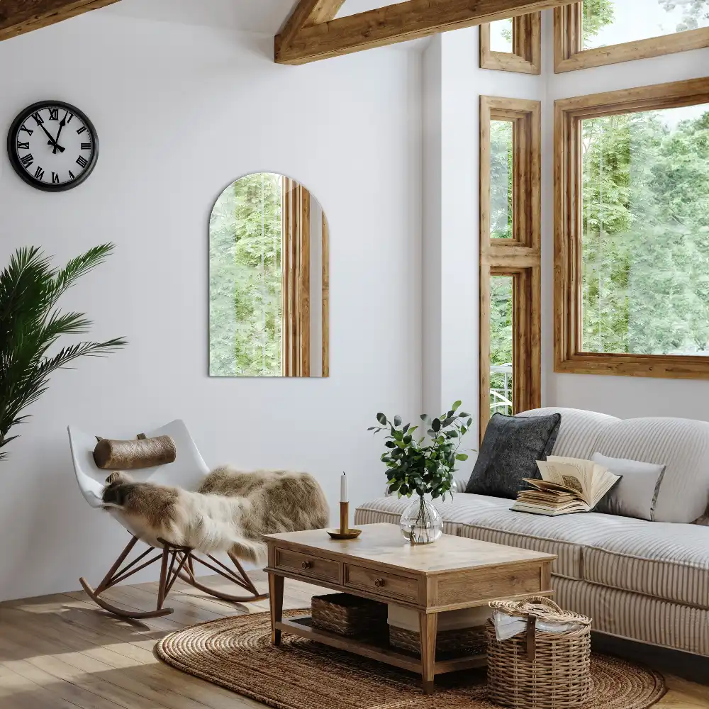 Oblúkové zrkadlo visiace dekoračné