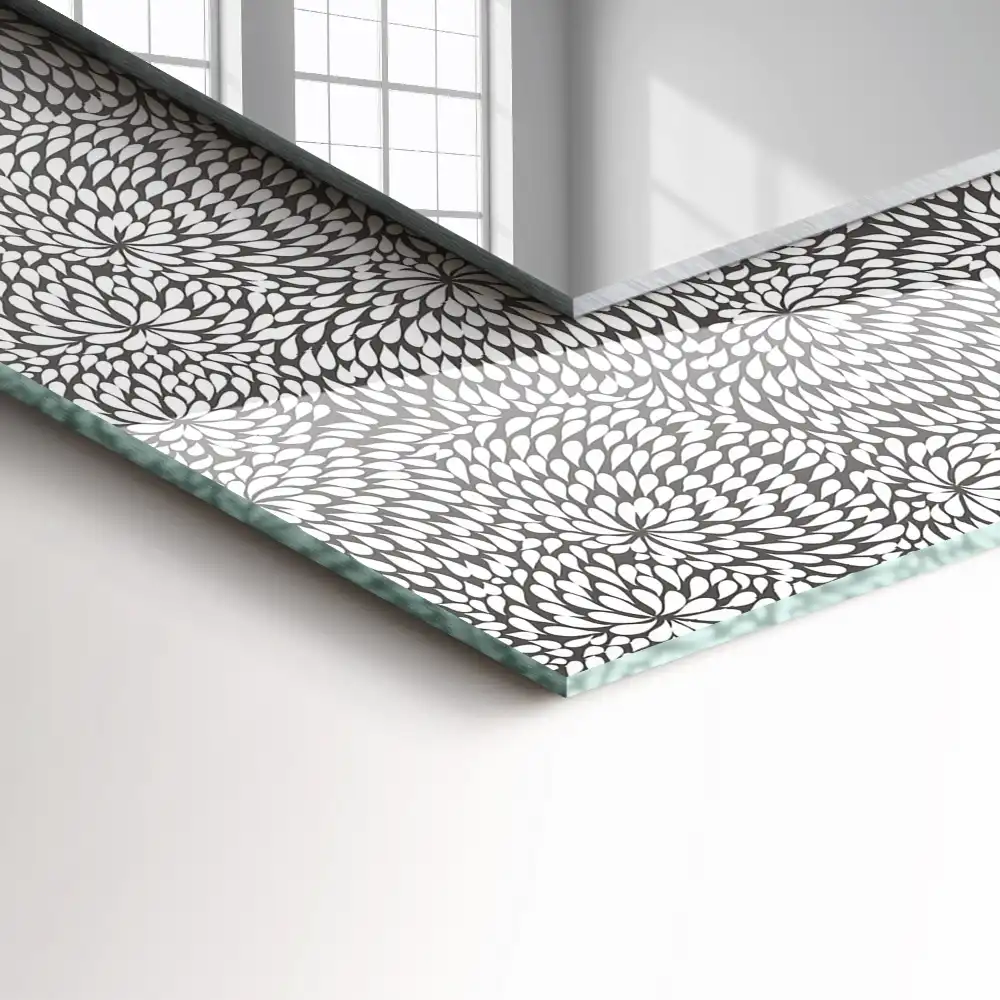 Obdĺžnikové zrkadlo s motívom 3D vzor