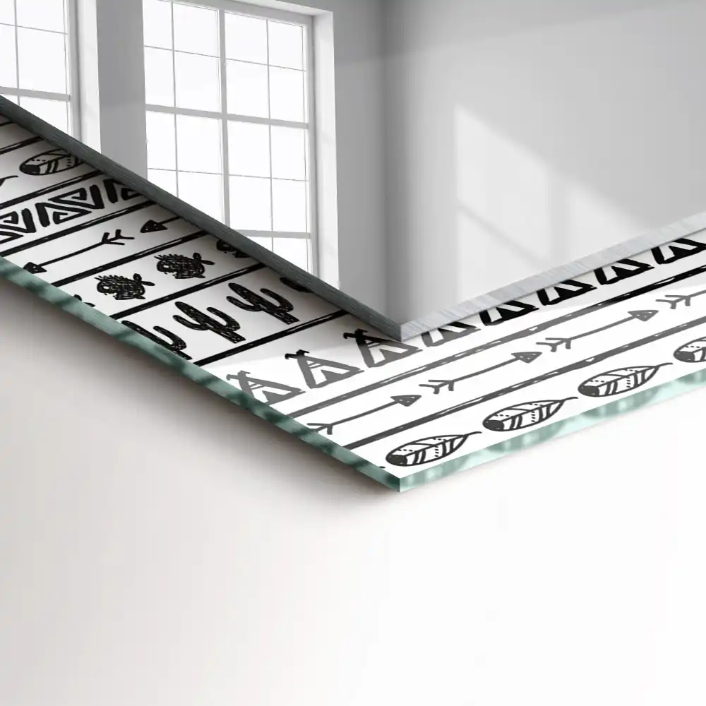 Obdĺžnikové zrkadlo s motívom Kaktusy šípovité típi