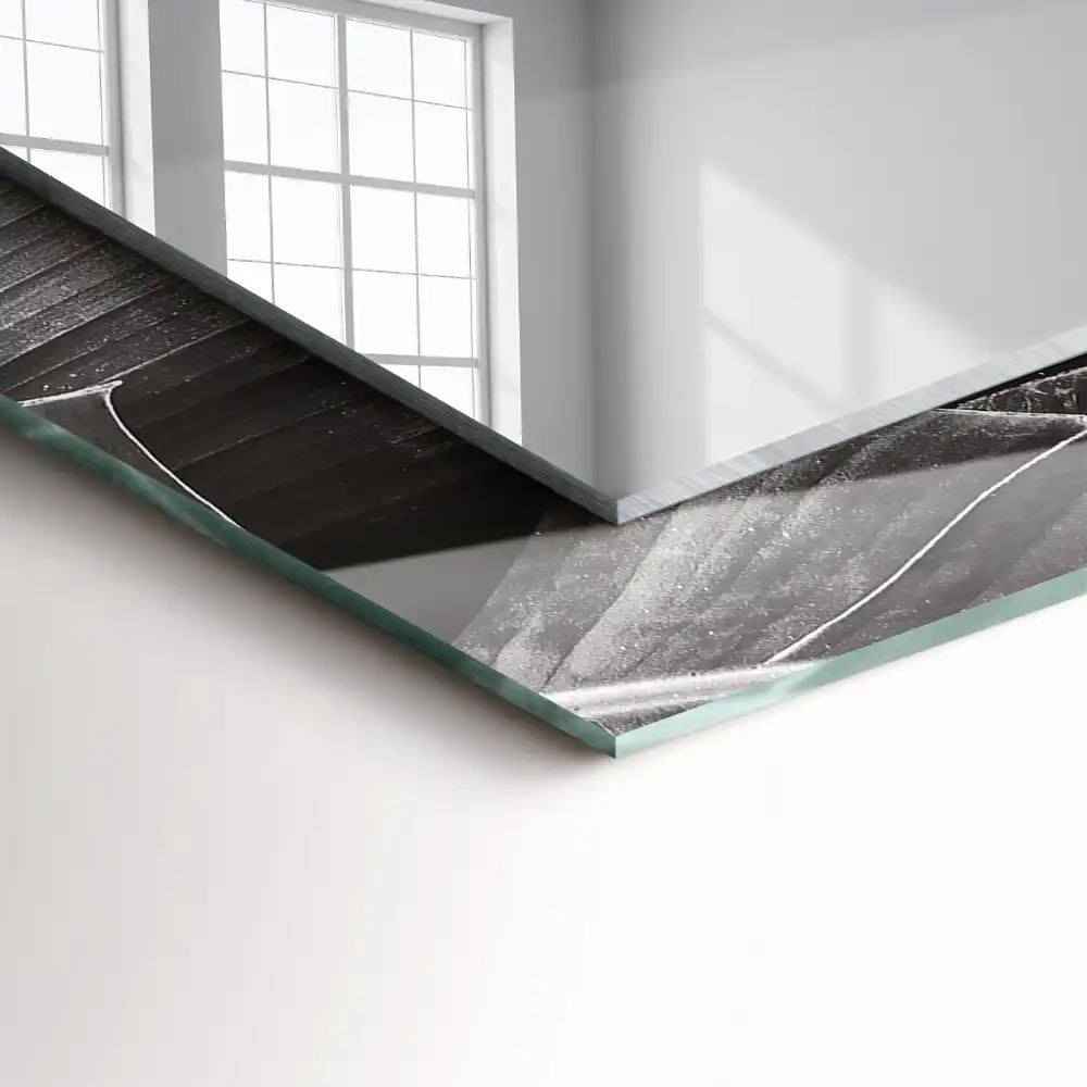 Obdĺžnikové dekoračné zrkadlo Banánové listy