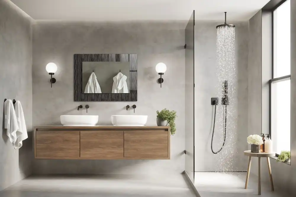 Obdĺžnikové zrkadlo s motívom Moderné línie