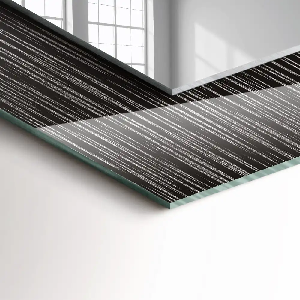 Obdĺžnikové zrkadlo s motívom Moderné línie