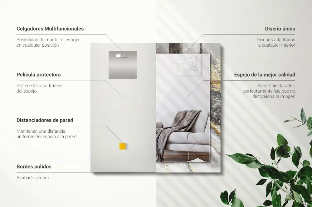 Obdĺžnikové ozdobné zrkadlo Abstraktné mramorové žily