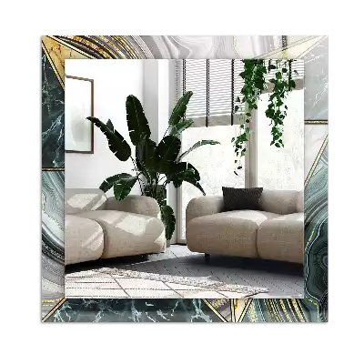 Obdĺžnikové ozdobné zrkadlo Abstraktné geometrické vzory