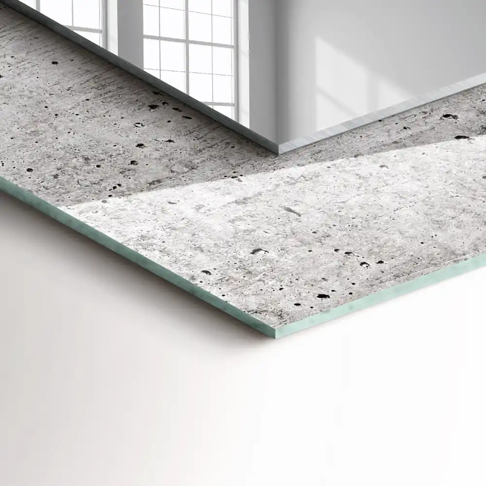 Obdĺžnikové ozdobné zrkadlo Textúra betónovej steny