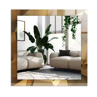 Obdĺžnikové dekoračné zrkadlo geometrické tvary