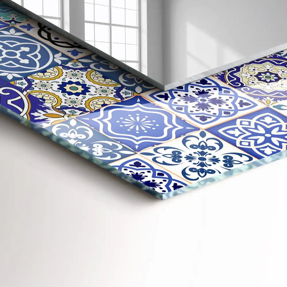 Obdĺžnikové dekoračné zrkadlo Marocké vzory