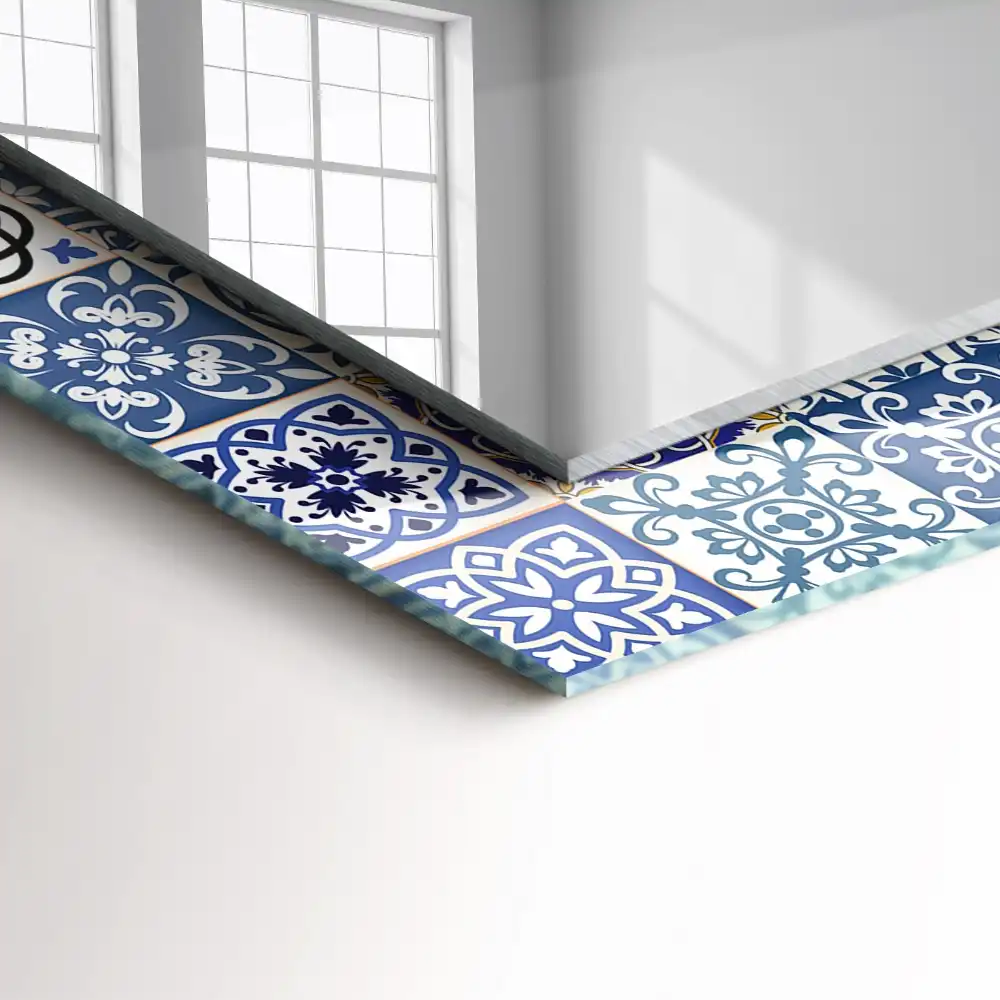 Obdĺžnikové dekoračné zrkadlo Marocké vzory