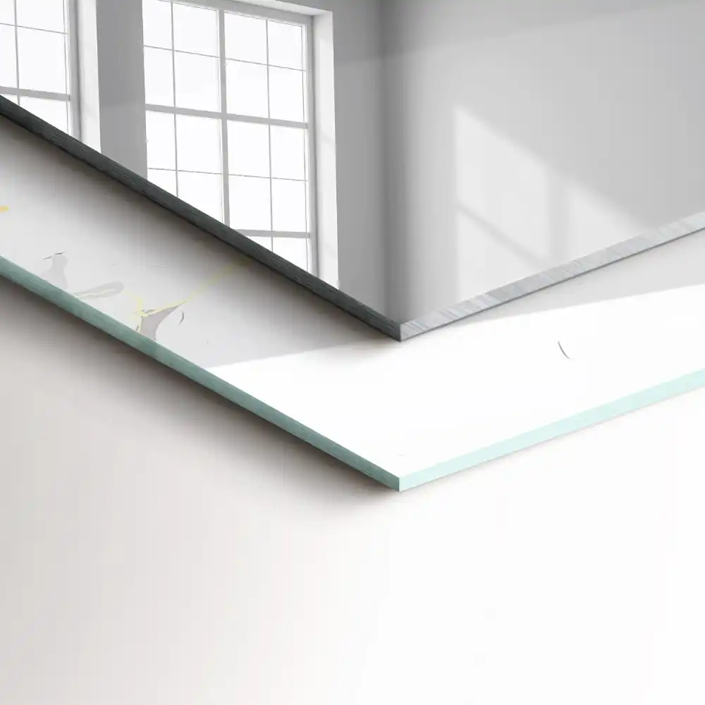 Obdĺžnikové ozdobné zrkadlo Biely mramorový vzor