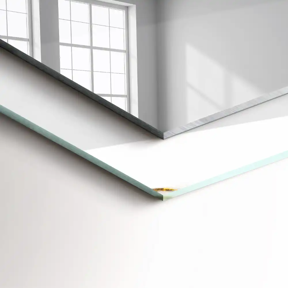 Obdĺžnikové zrkadlo s motívom Biely mramorový vzor