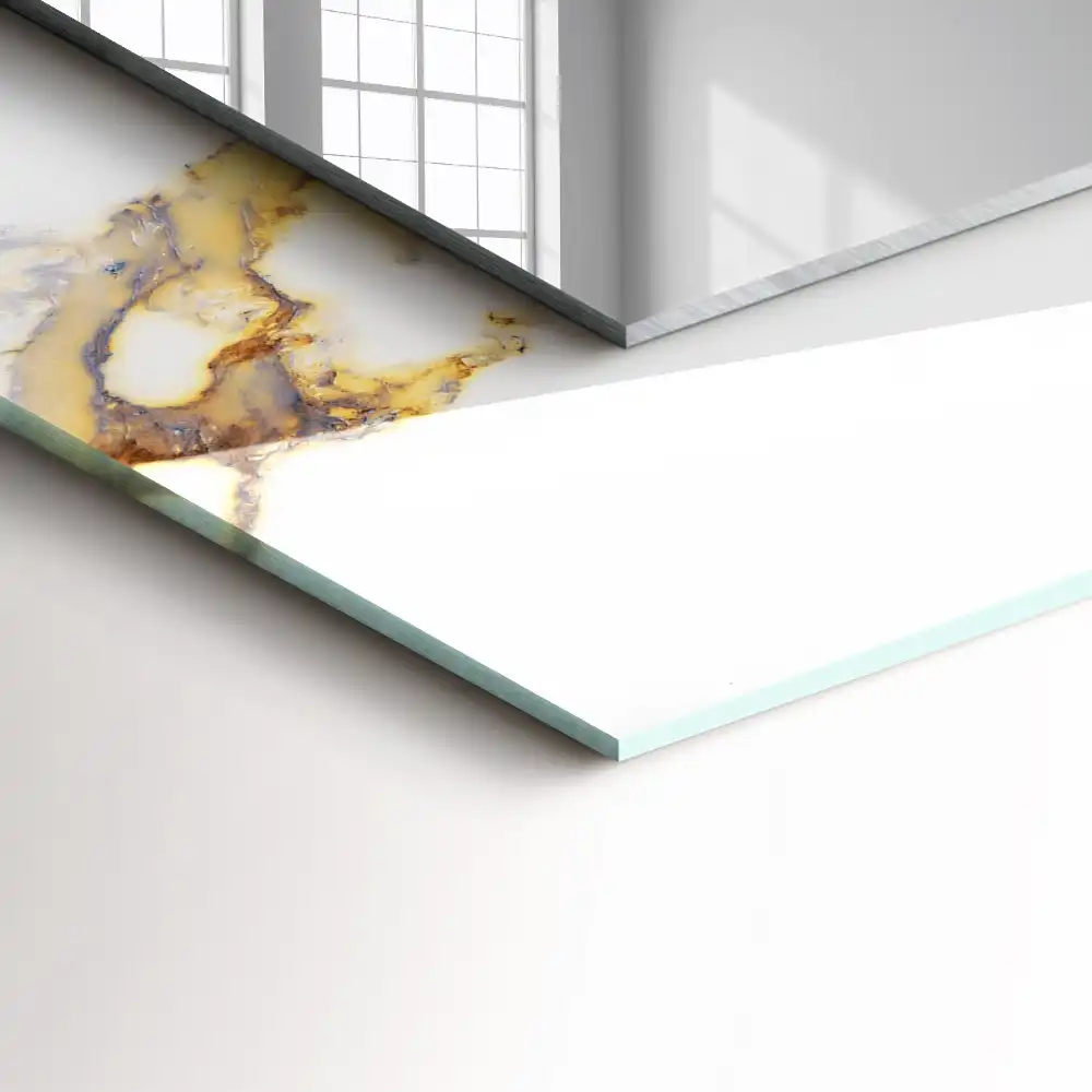 Obdĺžnikové dekoračné zrkadlo Žilkový mramor