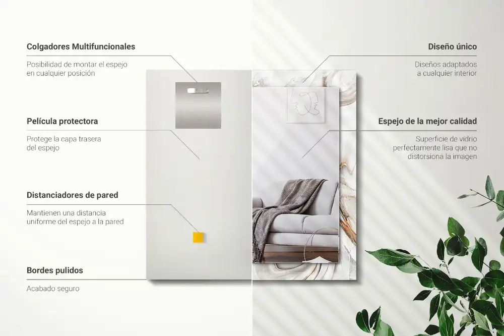 Obdĺžnikové ozdobné zrkadlo Abstraktný mramorový vzor