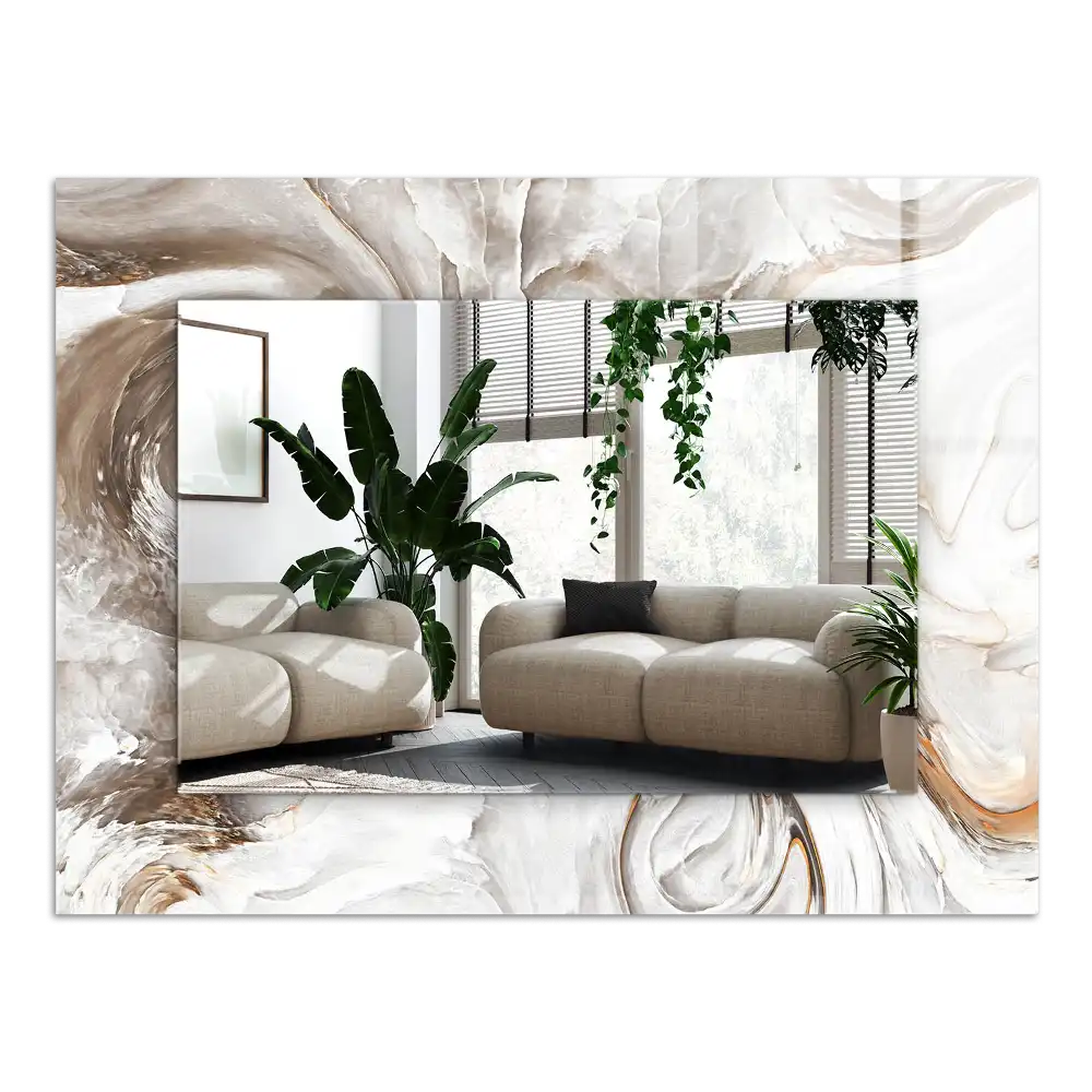 Obdĺžnikové ozdobné zrkadlo Abstraktný mramorový vzor