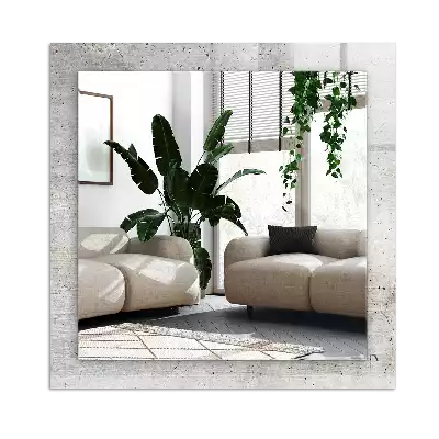 Obdĺžnikové ozdobné zrkadlo Prasknutá betónová stena