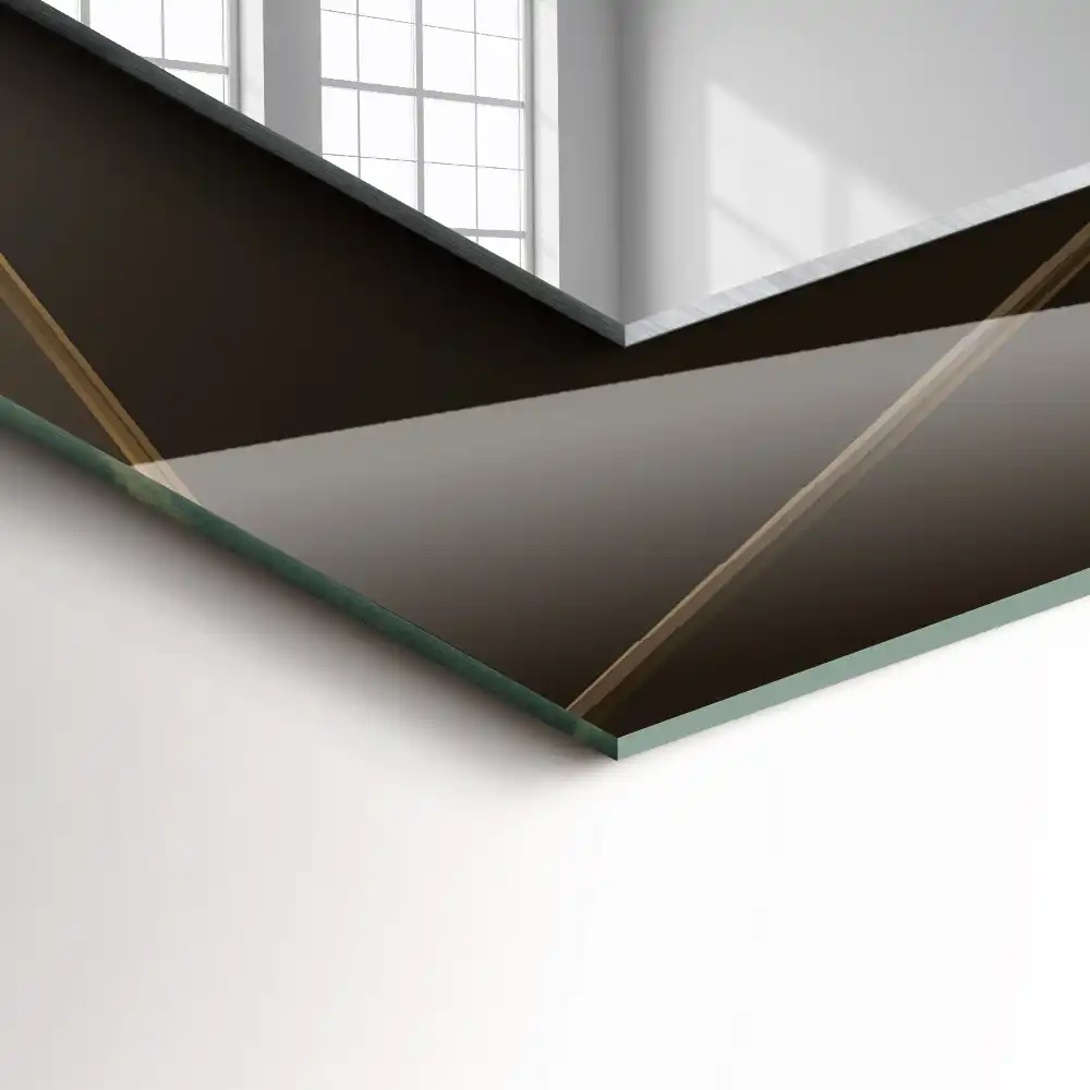 Obdĺžnikové dekoračné zrkadlo Geometrické tvary