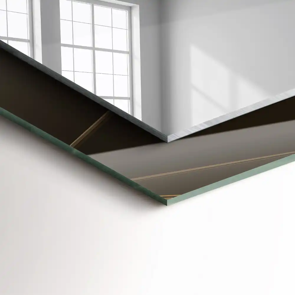 Obdĺžnikové dekoračné zrkadlo Geometrické tvary