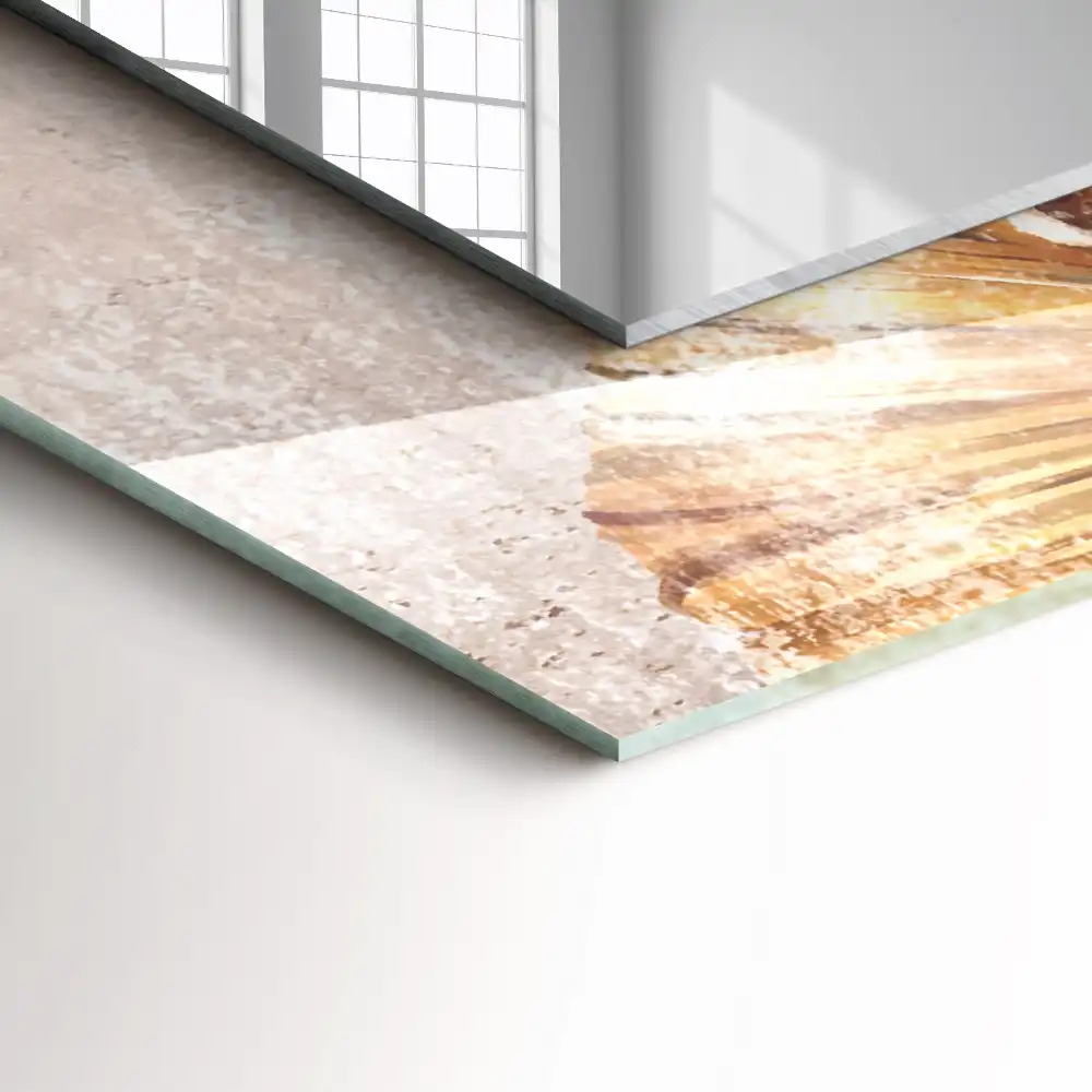 Obdĺžnikové zrkadlo s motívom Vintage kvety