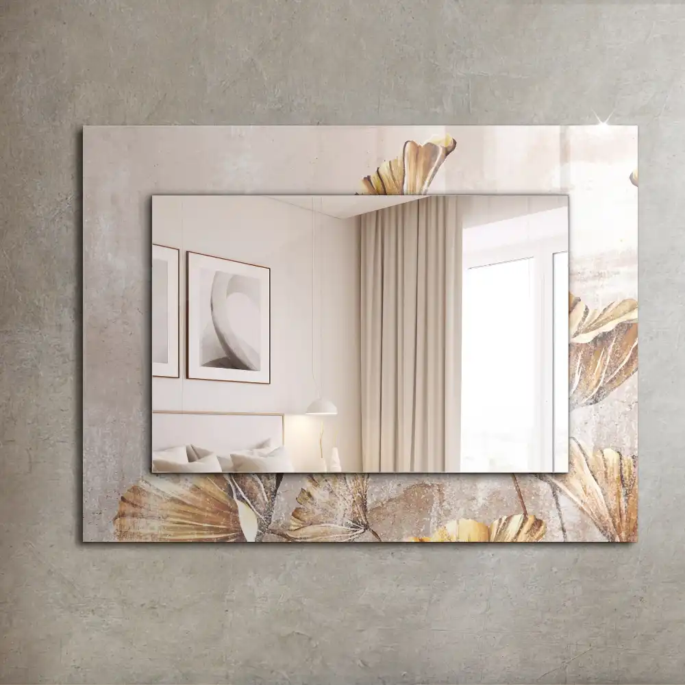 Obdĺžnikové zrkadlo s motívom Vintage kvety