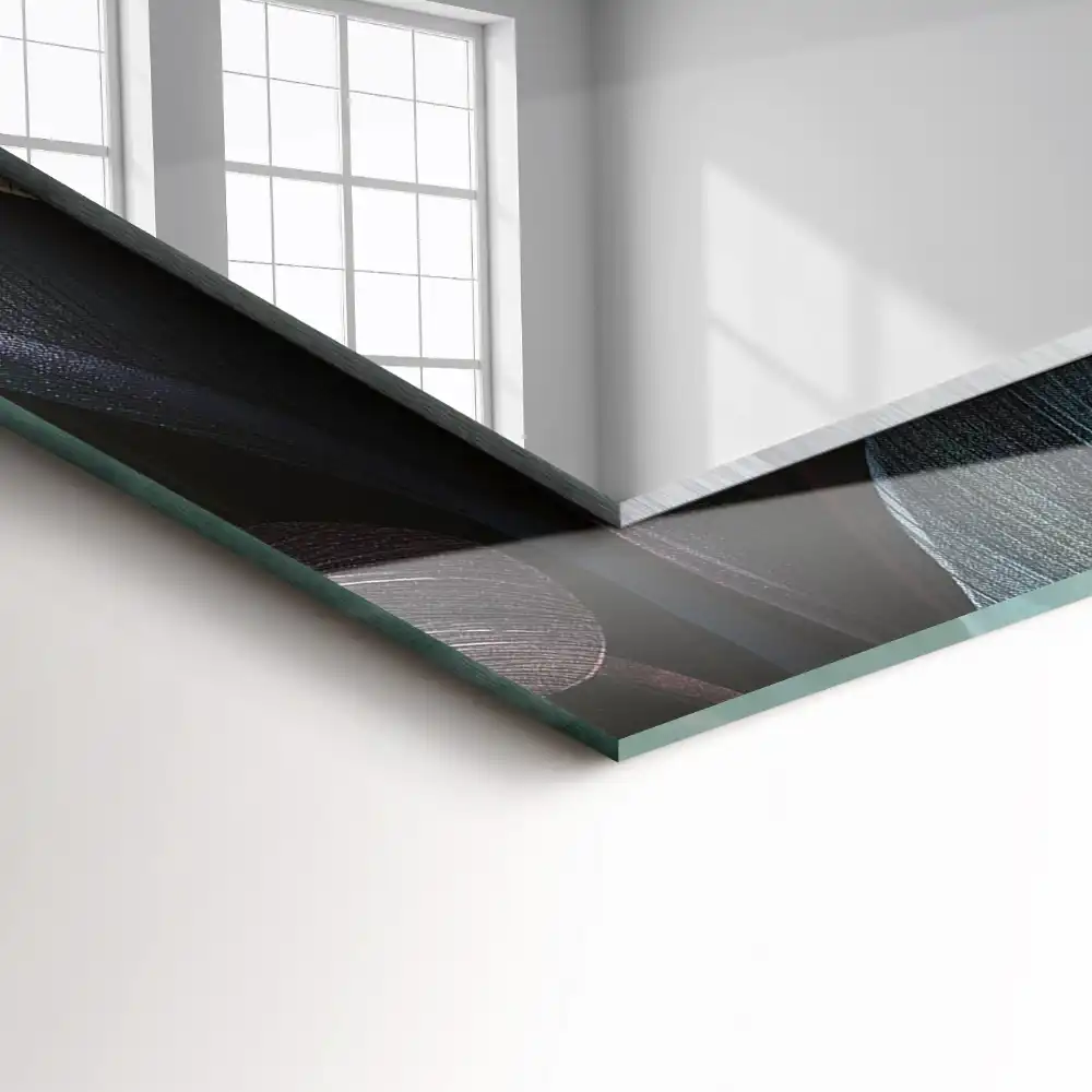 Obdĺžnikové dekoračné zrkadlo Farebné listy rastlín