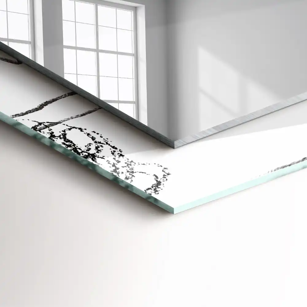 Obdĺžnikové zrkadlo s motívom Abstraktné moderné vzory